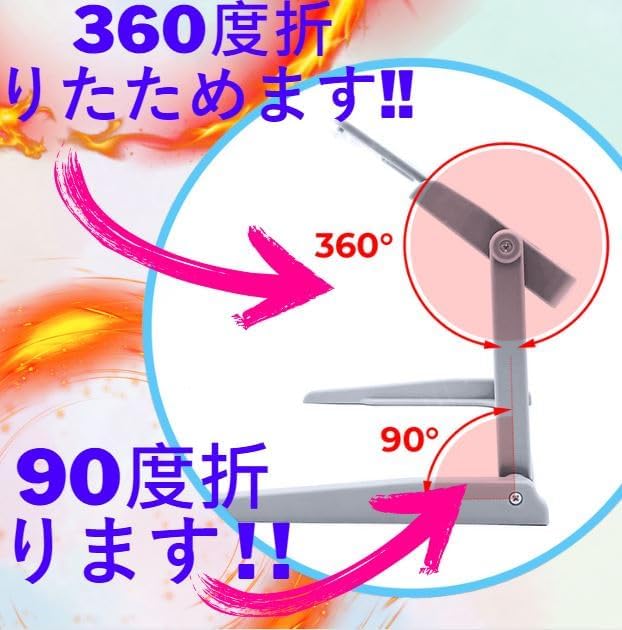 5倍率 大型LEDフルページ拡大鏡 折りたたみ式 スタンド付き 高倍率 読書用 メガネ 精密 作業 老眼鏡 高齢者 拡大鏡 1820STD.