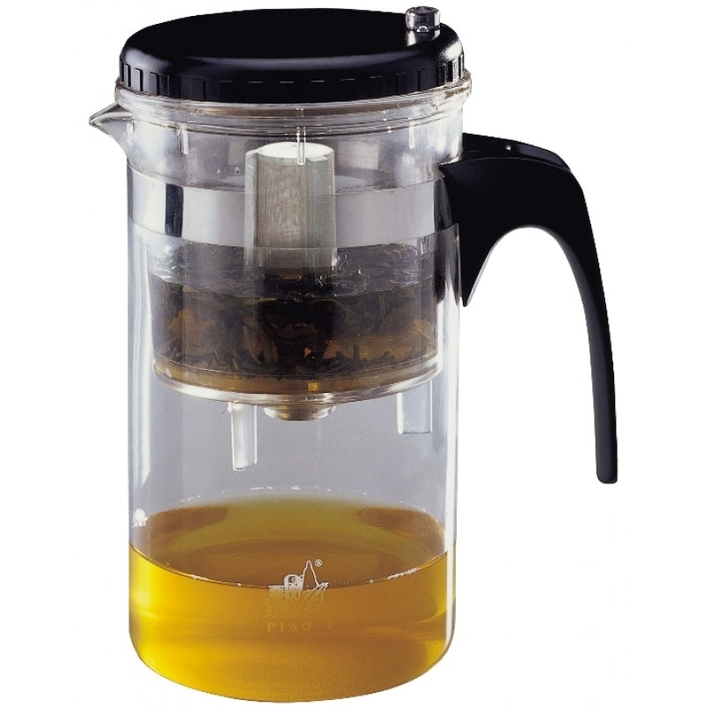 飄逸杯 ティーポット 1000cc 茶こし付きお茶を淹れる様子 急須