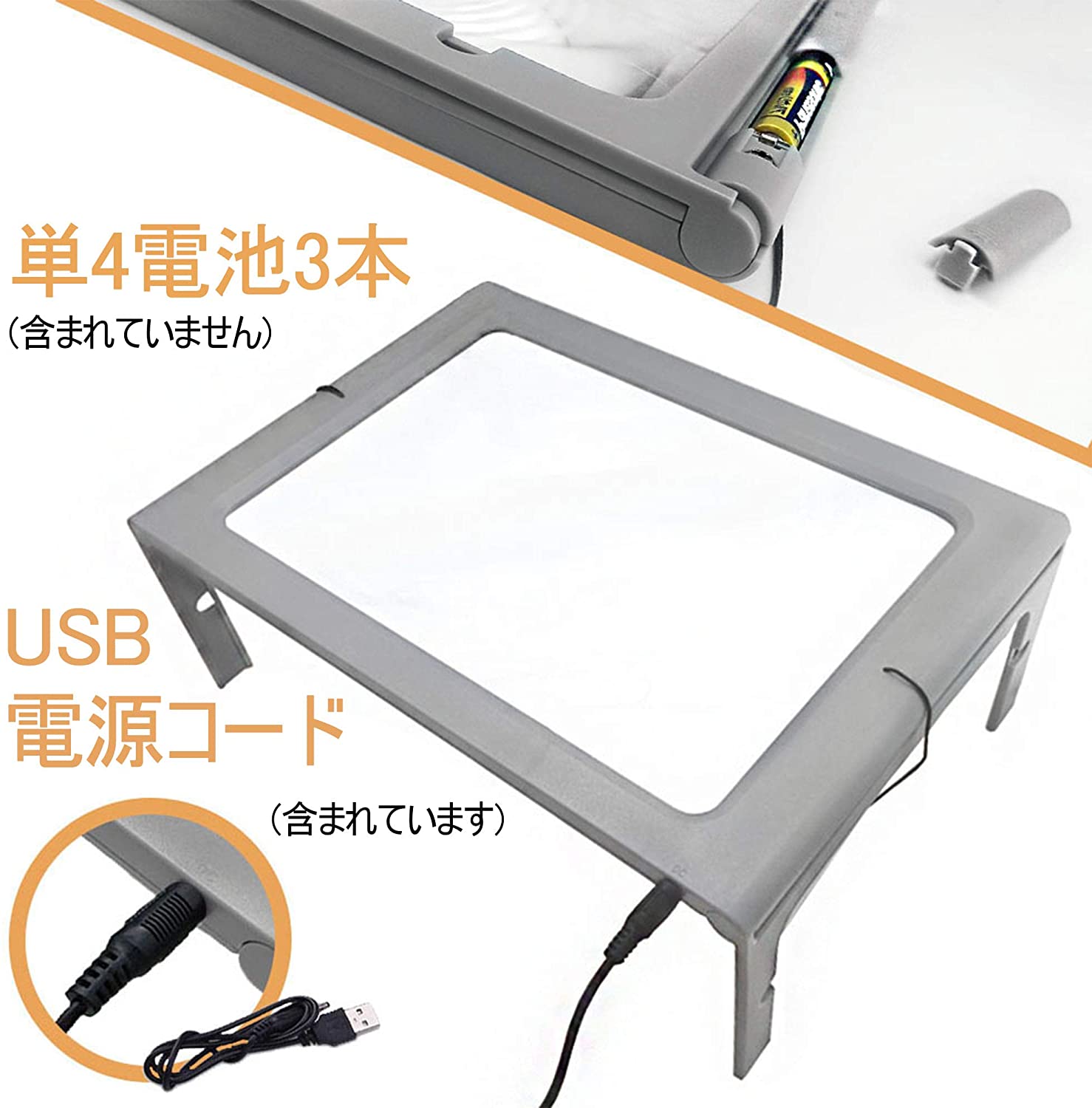 折りたたみ式拡大鏡 LEDライト付き 3倍率 ネックルーペ 電池 USB 充電式 拡大鏡 折り畳み式 首掛け ルーペ 卓上 300PSL.