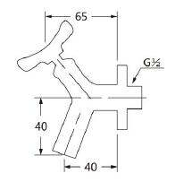 花バラ形 室外水栓|銅製おしゃれ蛇口 単水栓 黒 ガーデン・庭用