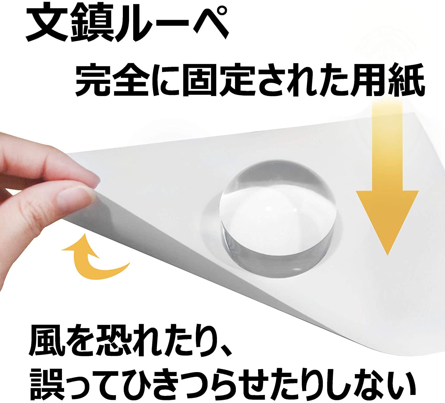 3倍率 カード ルーペ + 4倍率 文鎮 収納袋付き 老眼 卓上 拡大鏡 小型 虫眼鏡 高倍率 カードレンズ ドーム 宝石 持ち運び 626.