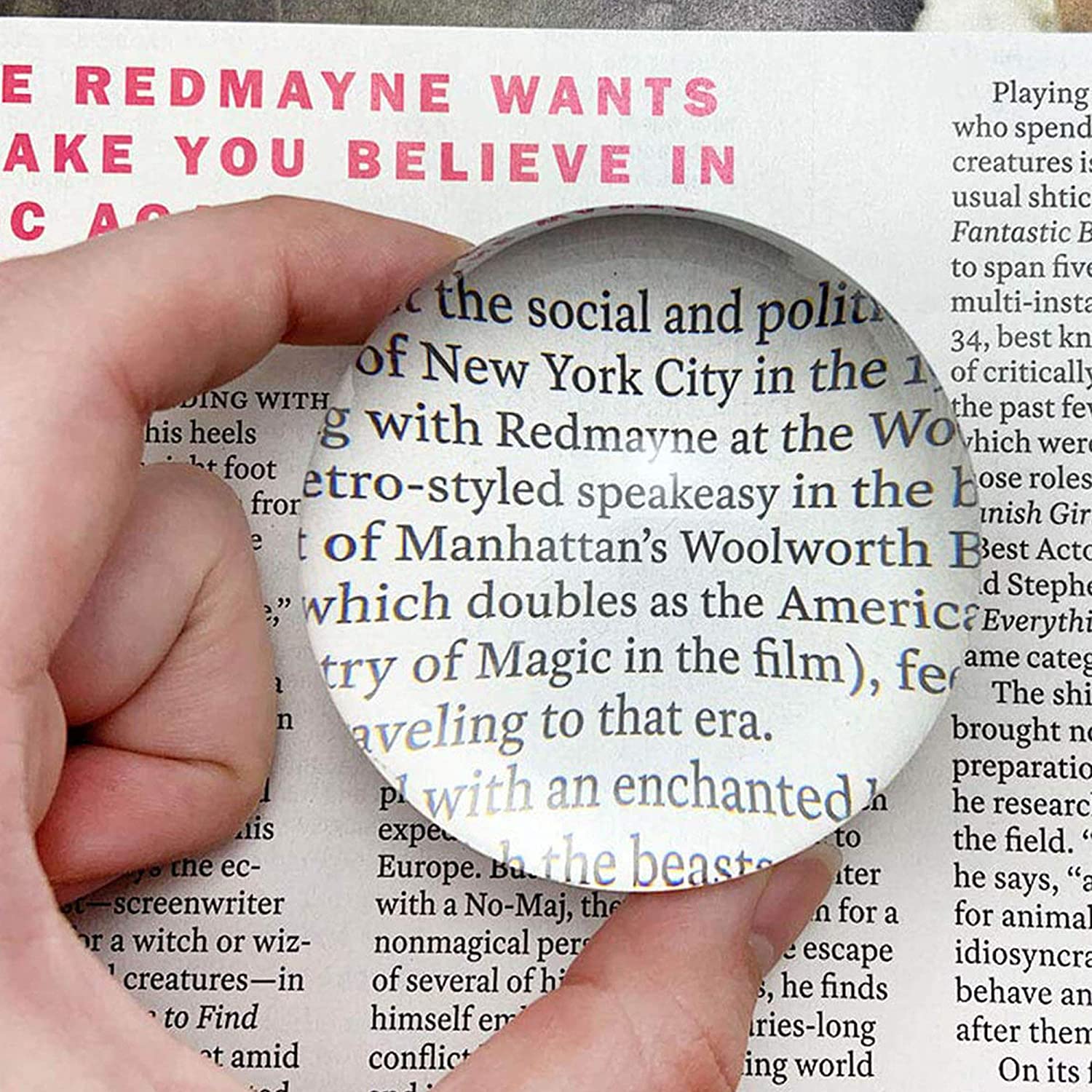 3倍率 カード ルーペ + 4倍率 文鎮 収納袋付き 老眼 卓上 拡大鏡 小型 虫眼鏡 高倍率 カードレンズ ドーム 宝石 持ち運び 626.