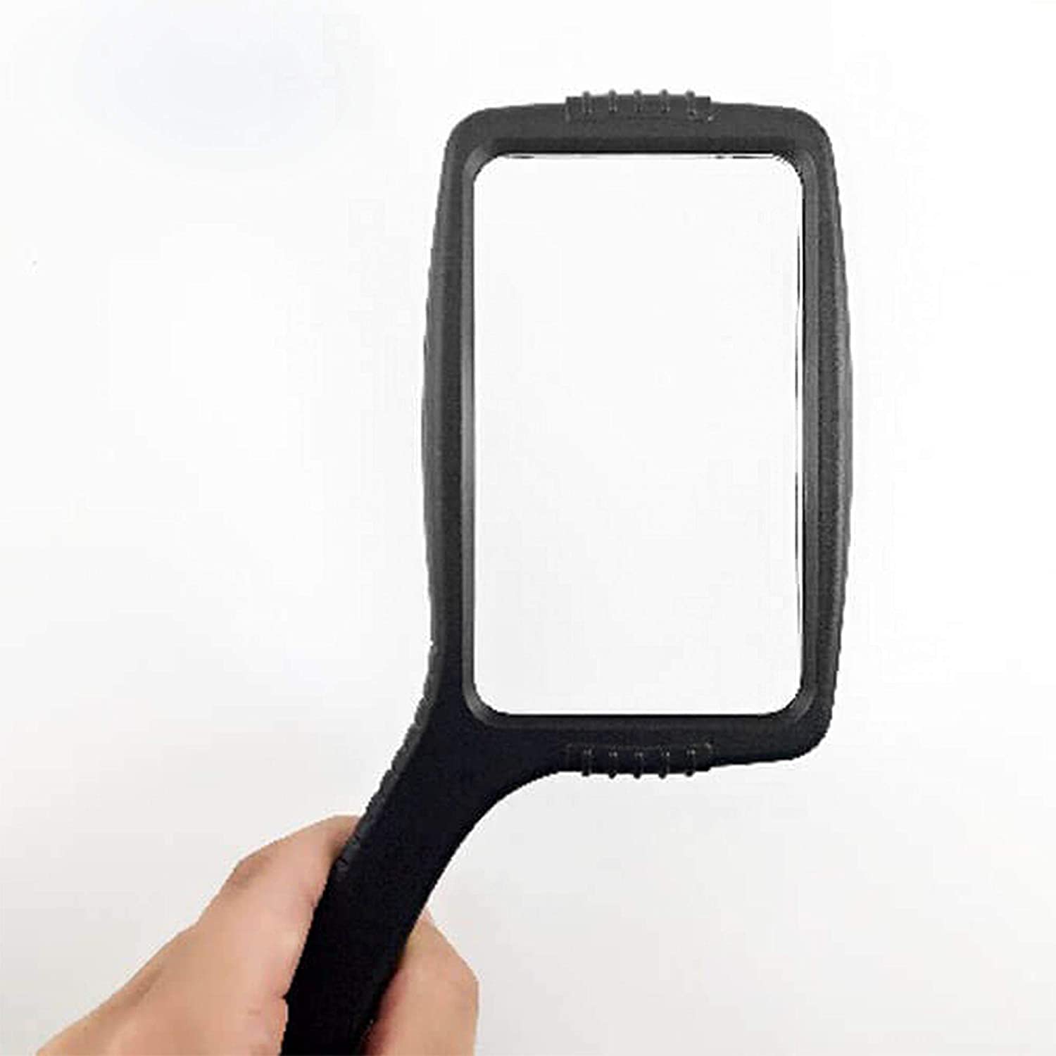 長方形ハンドルーペ 3倍率 手持ち 老眼 拡大鏡 小型 虫眼鏡 高倍率 携帯 カードレンズ 宝石 コンパクト 読書 新聞 1616.