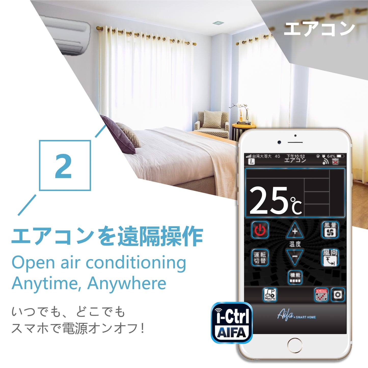 i-Ctrl スマートリモコン 家電リモコン IoT家電 遠隔操作 スマホ操作 アプリ制御 連携可能 スマートホーム 家電調節 温度調節