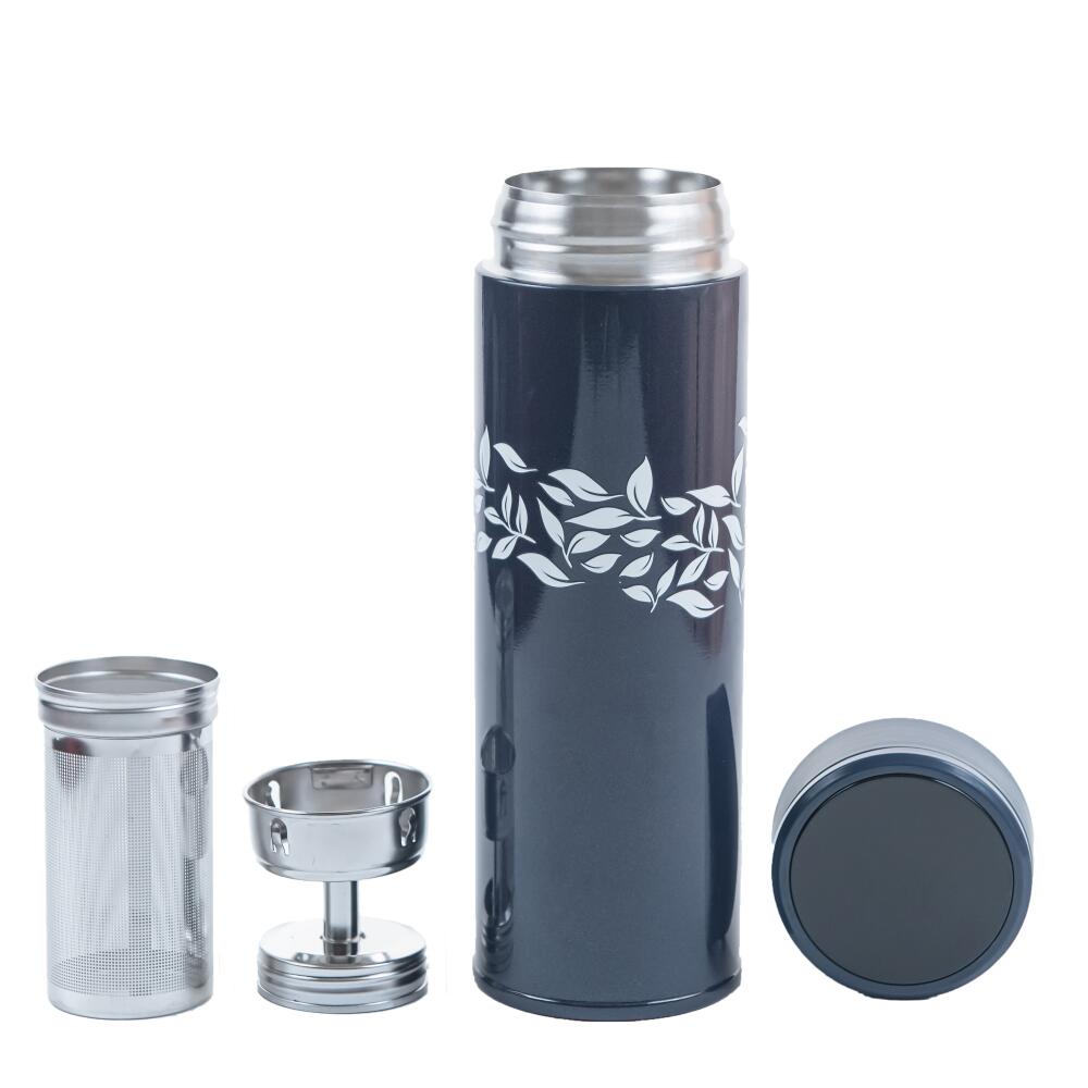 飄逸杯 トラベルバディ 断熱タンブラー ワンタッチ 480cc 付属品 蓋付き 取り外し可能な蓋と茶こし