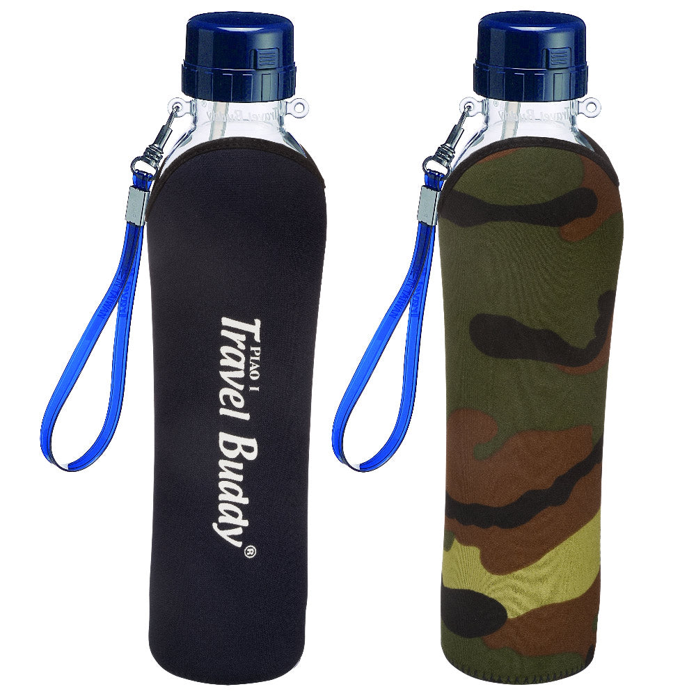 飄逸杯 トラベルバディ 740cc ストロー付き 茶こし付き ボトルカバー 使用シーン