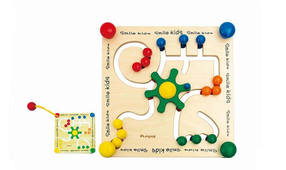 ルーレット式迷路パズル パズル 知育玩具 木製おもちゃ 3歳 子ども おもちゃ 学習玩具
