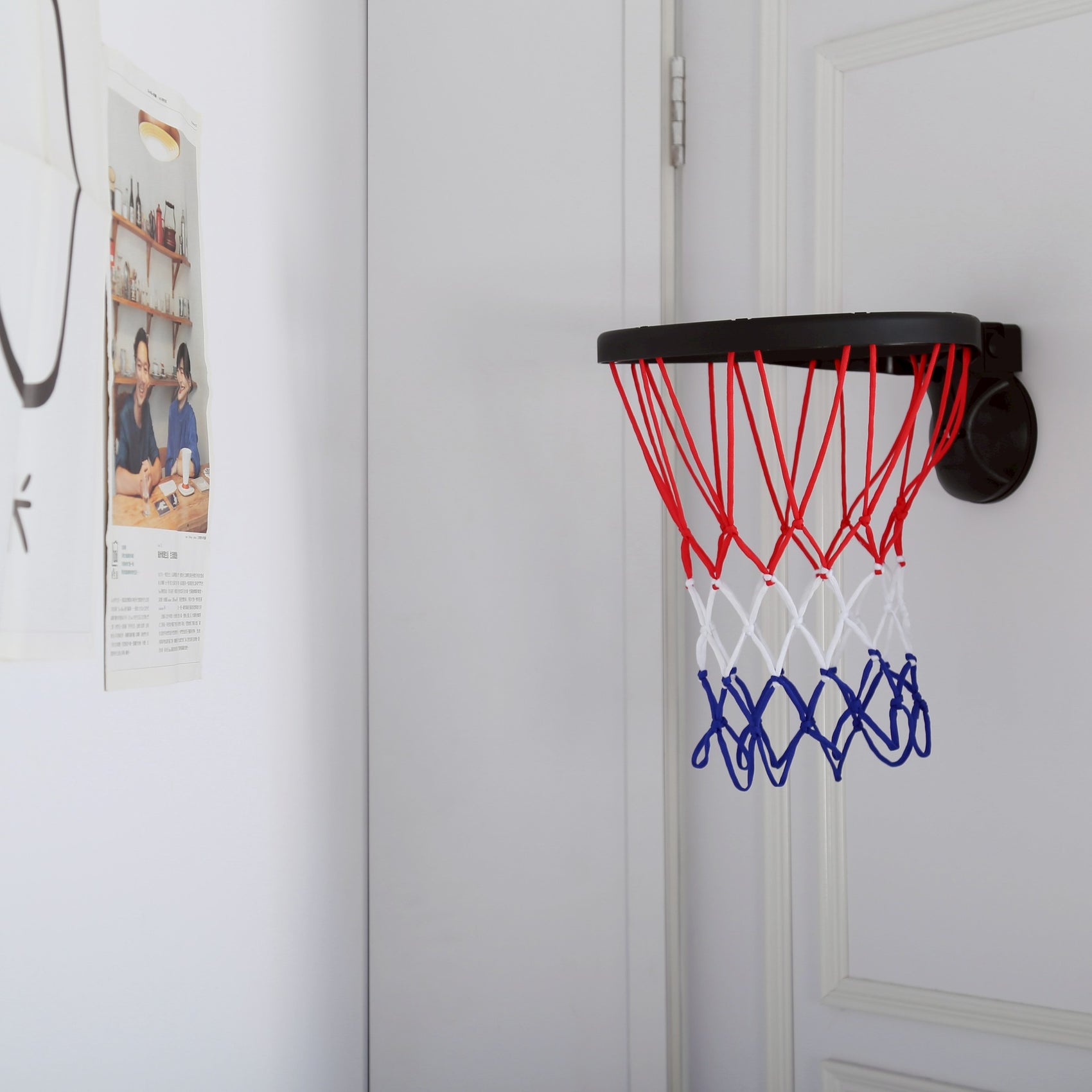 FECA バスケットゴールセット｜バスケ ミニボール付き 壁掛け 吸盤 高さ調節 室内 屋外 簡単設置