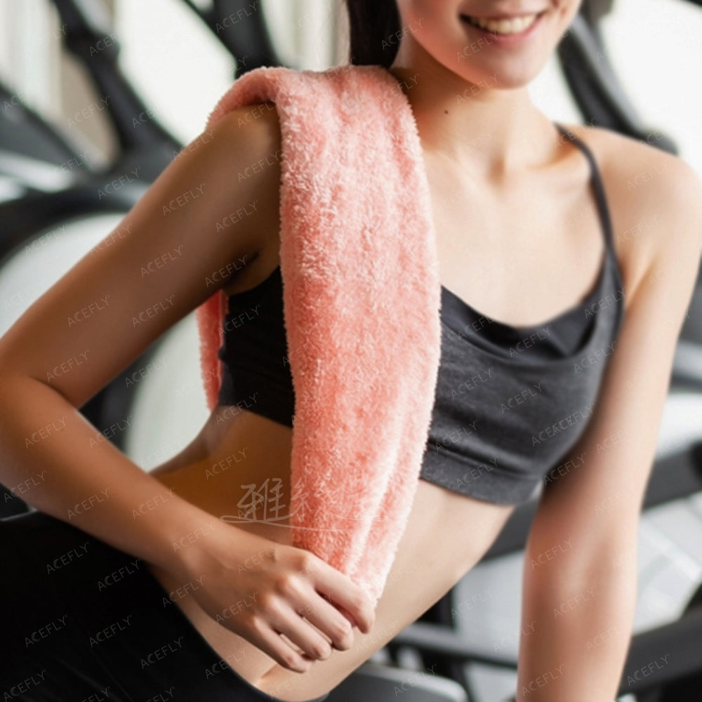 ACEFLY 抗菌フェイスタオル｜吸水速乾 厚手 30×80cm 全7色 敏感肌向け