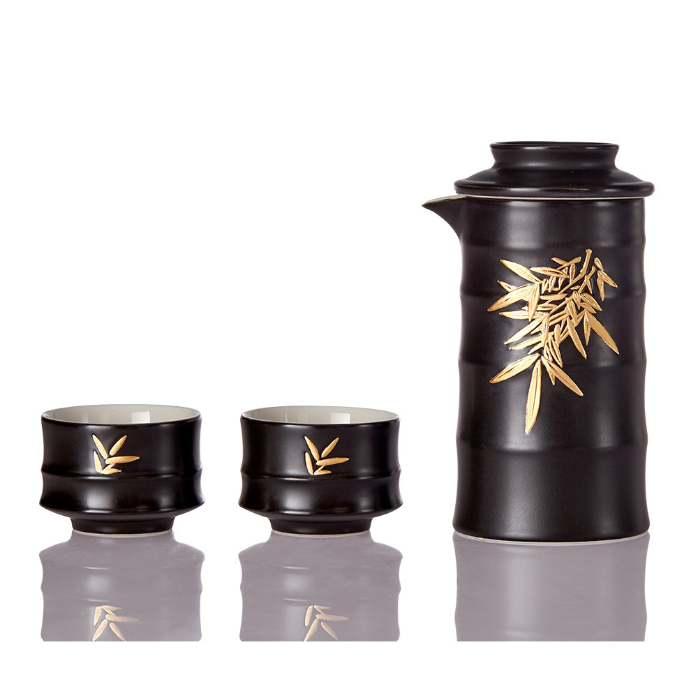 竹君子 茶器 急須 湯呑み セット 4色 茶道具 軽量 ティーセット