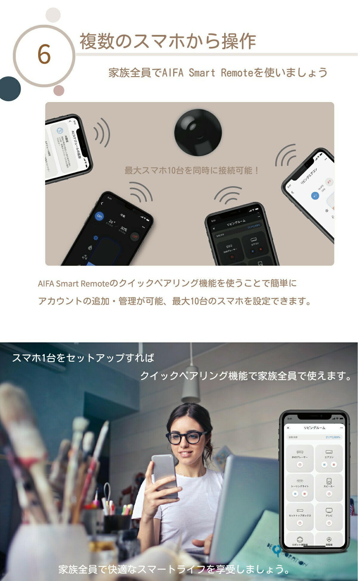 スマートリモコン 2個セット スマートホーム 家電 TV テレビ エアコン 汎用 遠隔操作 アレクサ グーグルホーム Siri対応 アプリ制御 スマホ 連携可能【AIFA】【台湾エクセレンス】【日本国内発送】【送料無料】