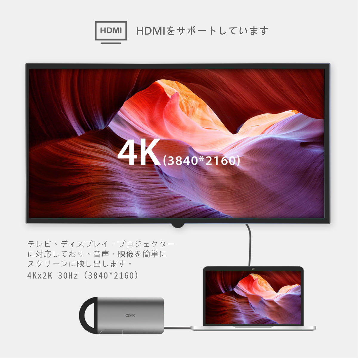 ハブ 8in1 USB 3.0 Type-c HDMI 4K対応 高解像度 3ポート コンパクト PD SDカード 5Gbps 高速伝送 Macbook アダプタ 高速充電 軽量【Opro9】【台湾直送】【送料無料】【台湾エクセレンス】