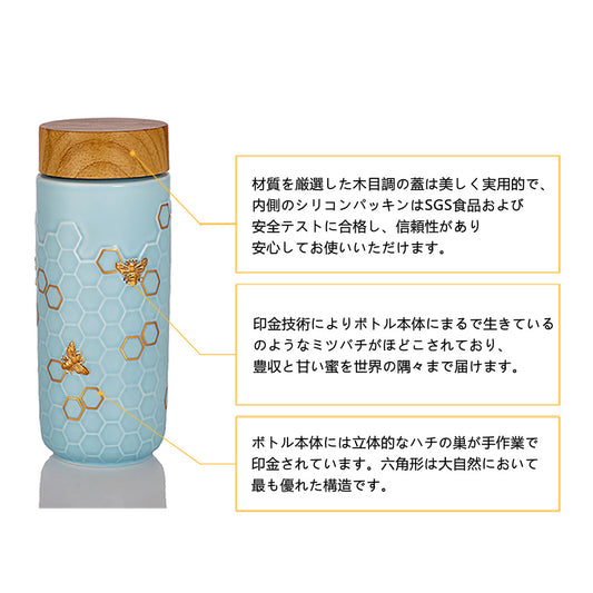 水筒 マグボトル マイボトル 350ml 保温 保冷 オフィス 真空断熱 直飲み 軽量 持ち運び 水分補給 おしゃれ シンプル 通勤 大人 ランチ アウトドア　セラミック【ACERA】【台湾直送】【送料無料】 【台湾エクセレンス】