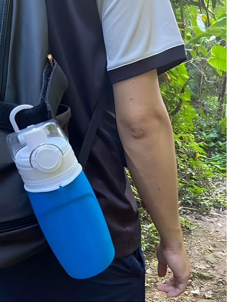 mbranfiltra 浄水ボトル 折りたたみ アウトドア使用例 登山 ハイキング 携帯便利 カラビナ付き 