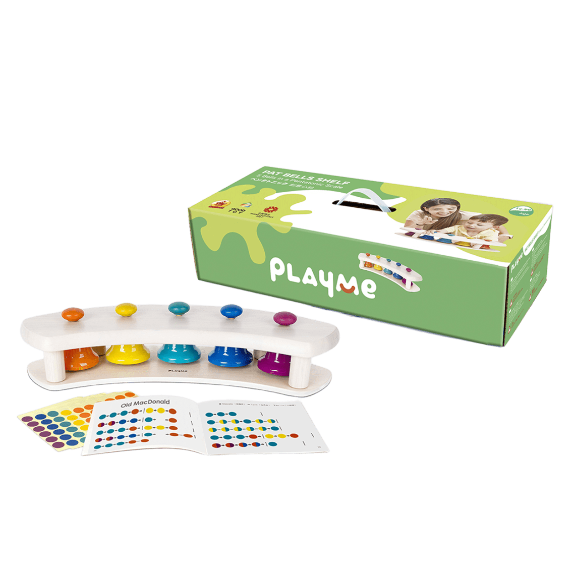 PlayMe パットベルシェルフ ペンタトニック 5音 木製知育玩具 1歳以上 PlayMe パットベルシェルフ ペンタトニック 5音 木製知育玩具 1歳以上