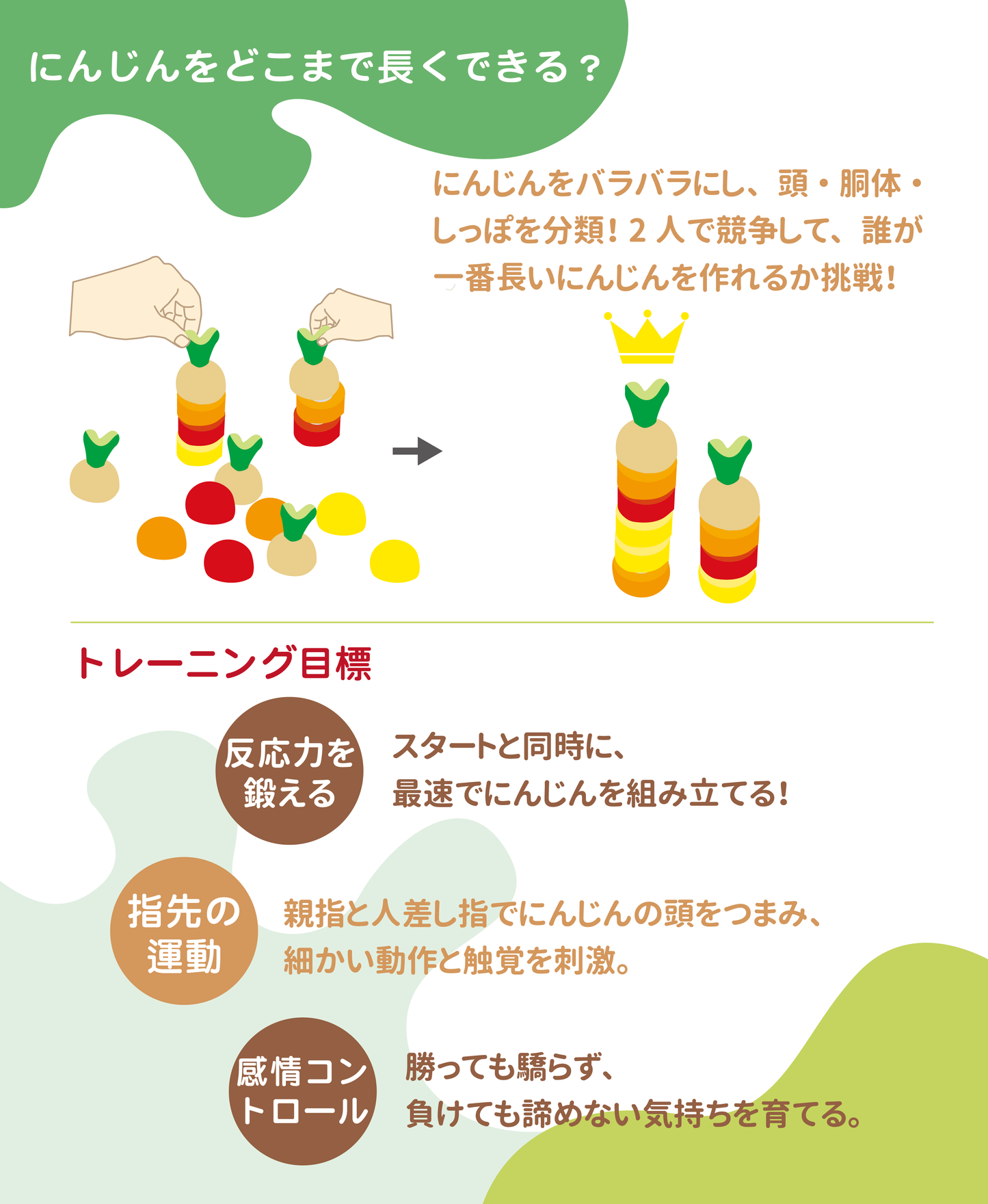ニンジン抜き 知育玩具 木のおもちゃ 木製おもちゃ 3歳以上適用 学習玩具 ごっこ遊び 組み合わせ カラフル 保育園 型はめ E0902