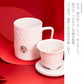 ACERA 十二支三点セットカップ 茶こし付き 390ml 2色 干支 一人用 マグカップ