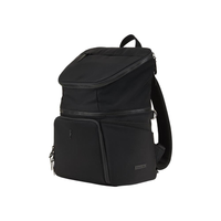 Dausonlab マザーズリュック 20L 黒 側面 多層ポケット 防水 大容量 軽量 育児バッグ パパママ兼用