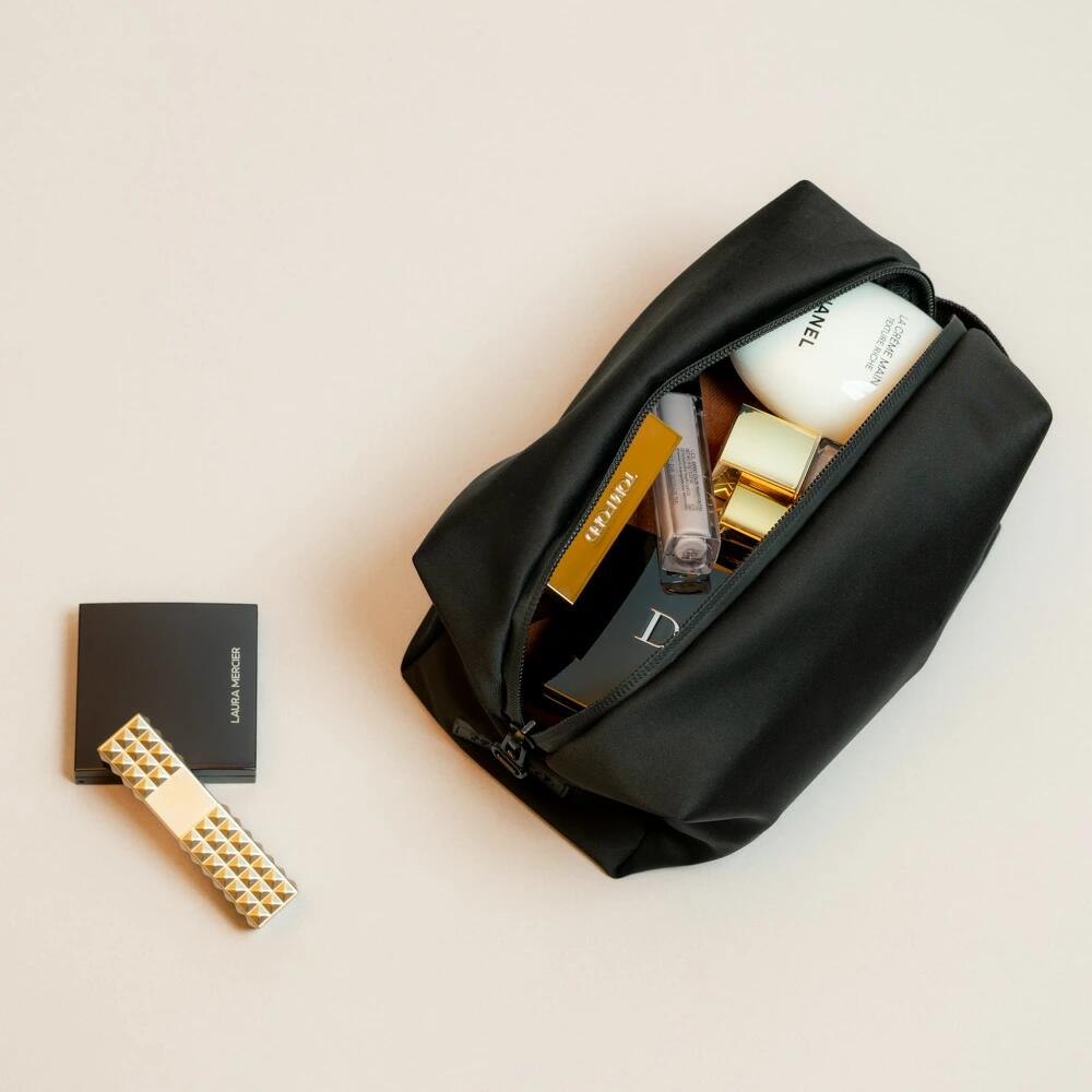 Dausonlab マルチ収納ポーチ 2L 黒 防水 化粧品収納 コスメポーチ 旅行 出張 大容量 軽量 整理