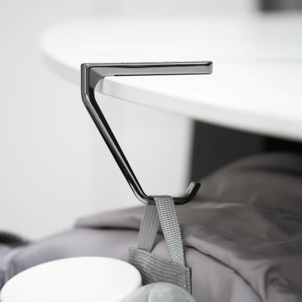 Dausonlab バッグハンガー 黒 テーブルフック 耐荷重 10kg 使用シーン カバン掛け オフィス カフェ