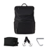 Dausonlab マザーズリュック 15L 黒 4件セット 防水 軽量 大容量 ポーチ フック付 パパママ兼用 育児バッグ