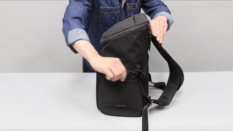 Dausonlab マザーズリュック 20L 黒 収納実演 水筒 衣類 育児用品 大容量 多層構造 育児バッグ 便利