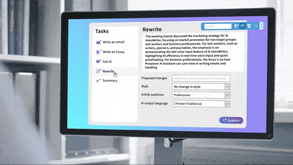 AI Voice Writer AI 書き取り王 AI ボイスライター 文字起こし 音声入力 音声認識 ワイヤレス 文章校正 文字変換  会議録音 多言語翻訳