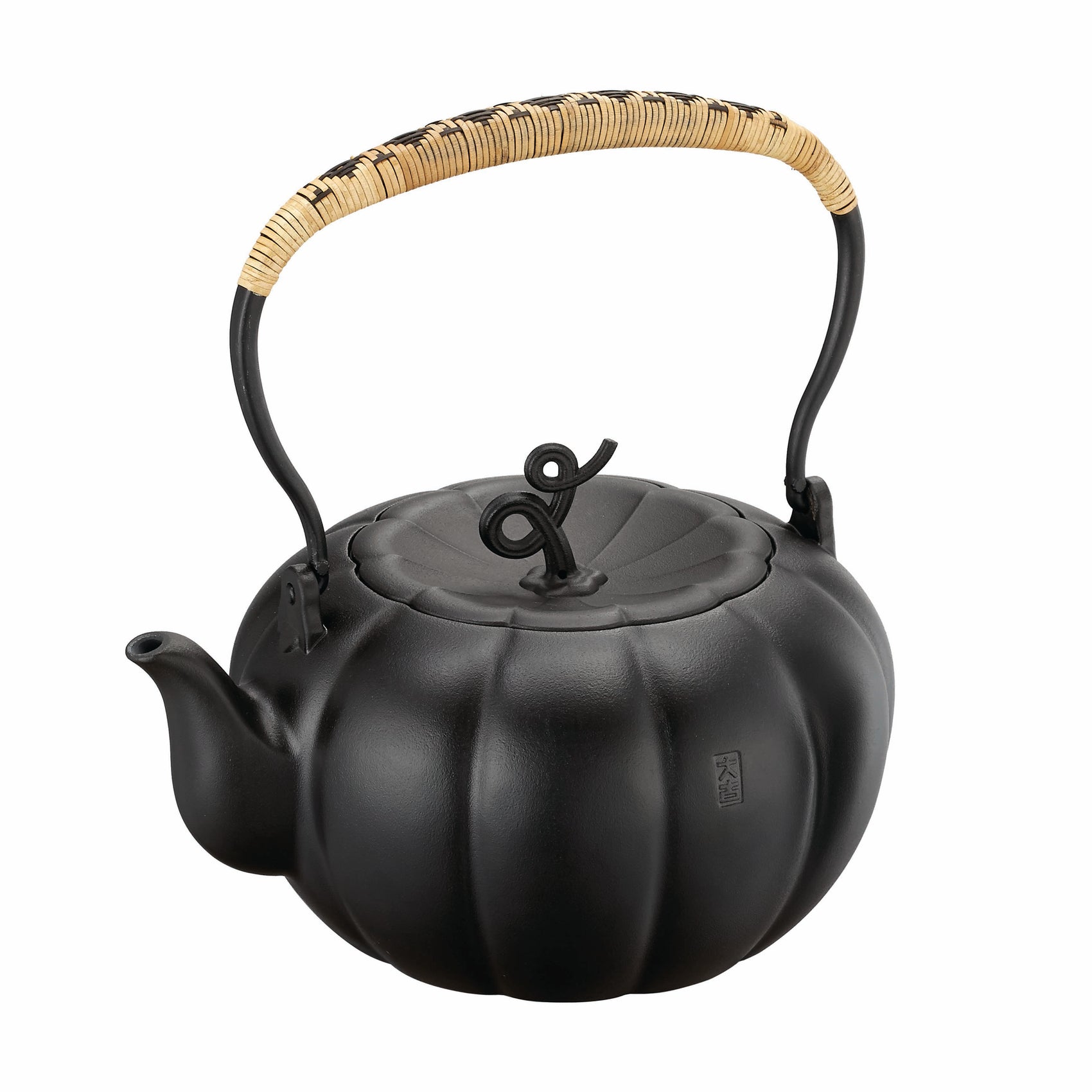 鉄瓶 かぼちゃ型 きんぎょく満堂 1.2L IH対応 ケトル 鉄器 直火OK 茶器 ギフト 縁起物 キッチン用品 伝統工芸 招福 送料無料