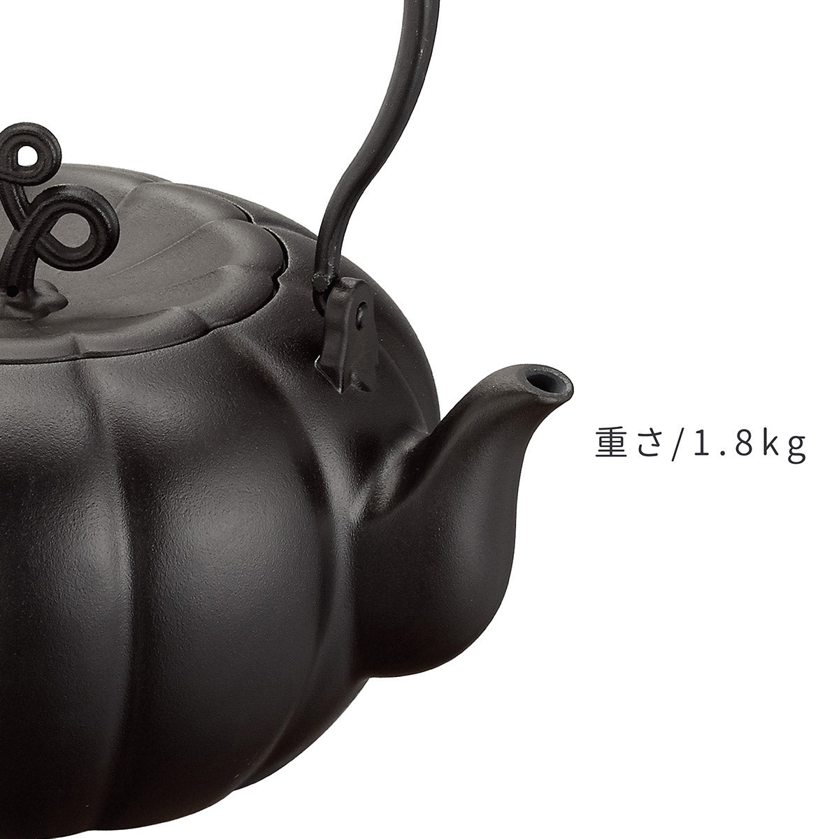 鉄瓶 かぼちゃ型 きんぎょく満堂 1.2L IH対応 ケトル 鉄器 直火OK 茶器 ギフト 縁起物 キッチン用品 伝統工芸 招福 送料無料