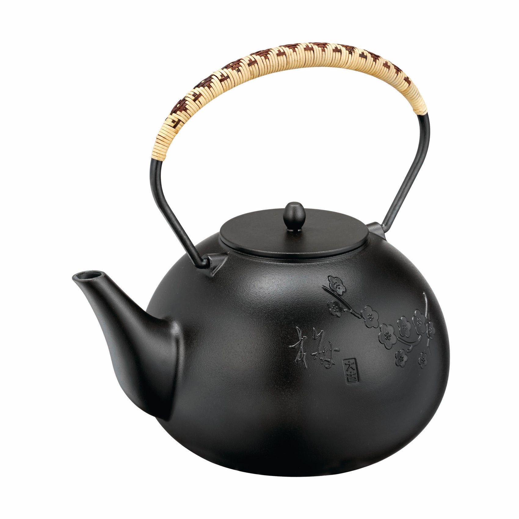 鉄瓶 四君子 梅 1.7L 鉄器 IH対応 ケトル 直火OK 鉄急須 ポット 茶器 ギフト プレゼント 伝統工芸 送料無料