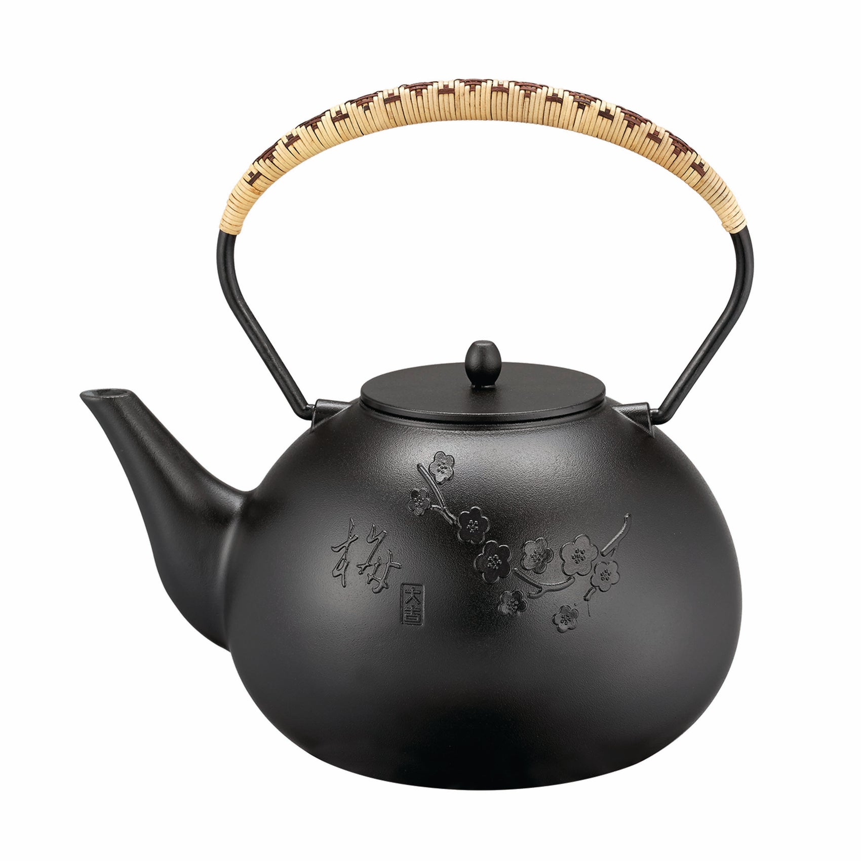 鉄瓶 四君子 梅 1.7L 鉄器 IH対応 ケトル 直火OK 鉄急須 ポット 茶器 ギフト プレゼント 伝統工芸 送料無料