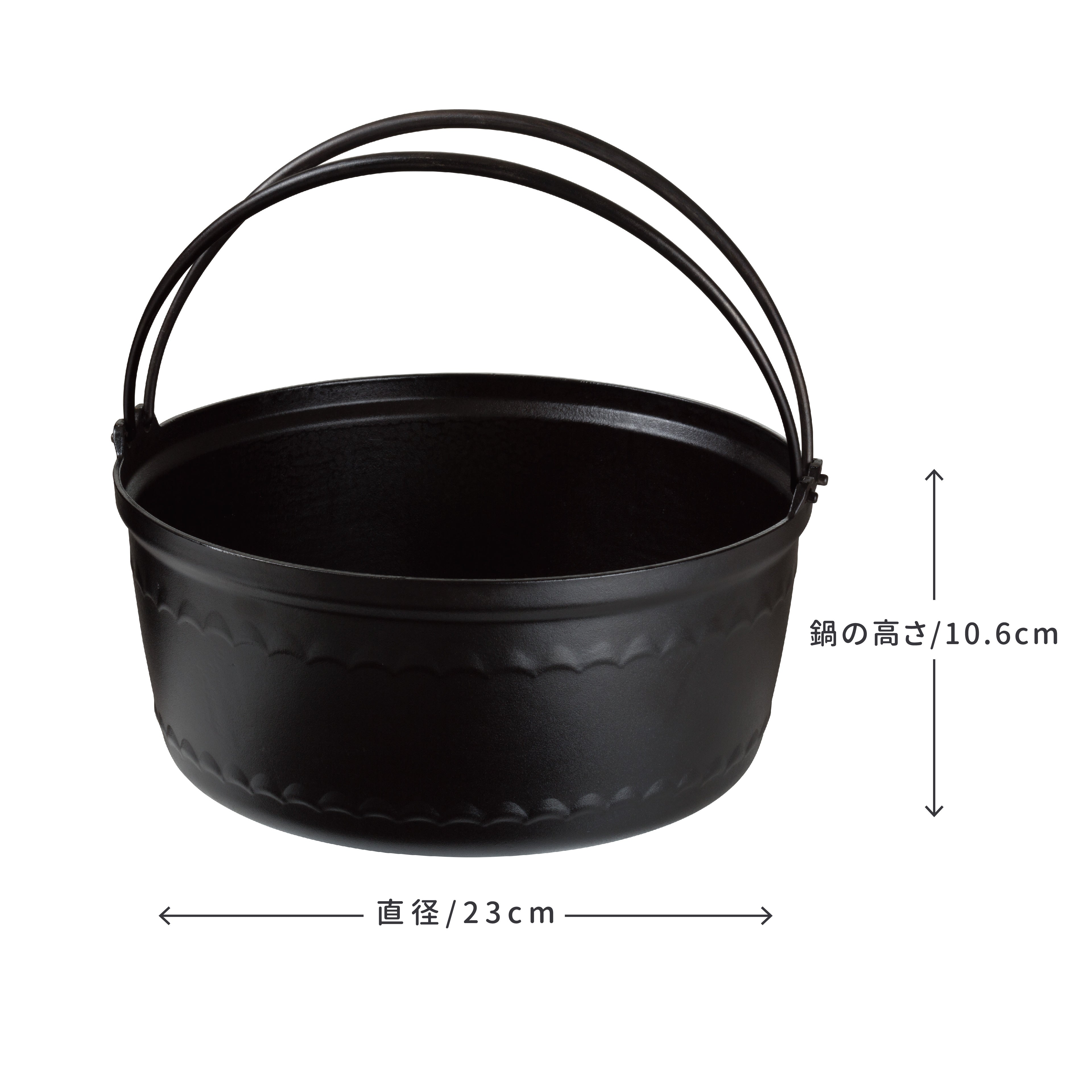 taku 大内釜 鉄鍋 5L 鉄なべ 煮込み鍋 ごはん鍋 IH対応 直火対応