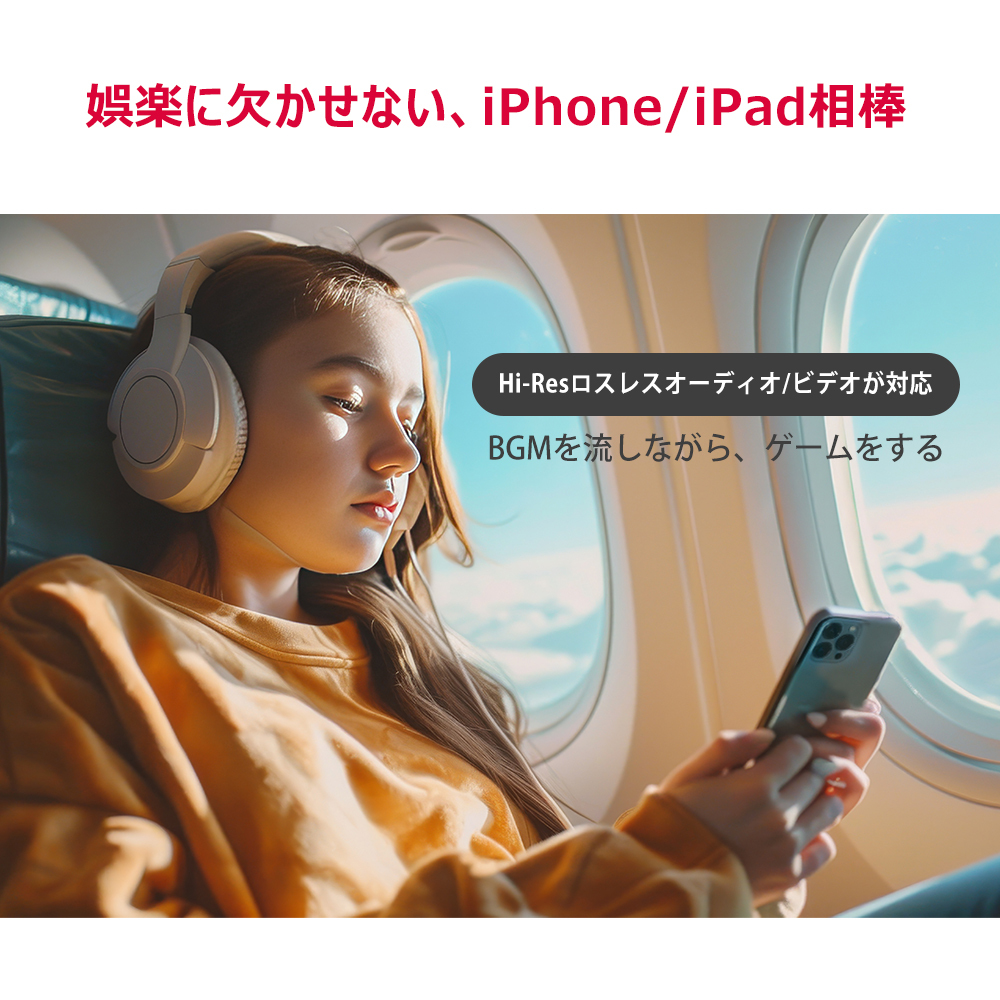 PIODATA iXflash iPhone iPad対応 Hi-Res音楽 オフライン再生 ゲーム BGM同時再生 娯楽用途 使用シーン