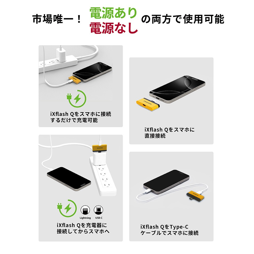 PIODATA Card Reader iXflash Q USB-C| iOS Android 対応 自動 PIODATA Card Reader iXflash Q USB-C| iOS Android 対応 自動