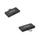 iXflash Q カードリーダー 黒 USB-C Lightning対応 正面 背面 デュアルポート コンパクト設計